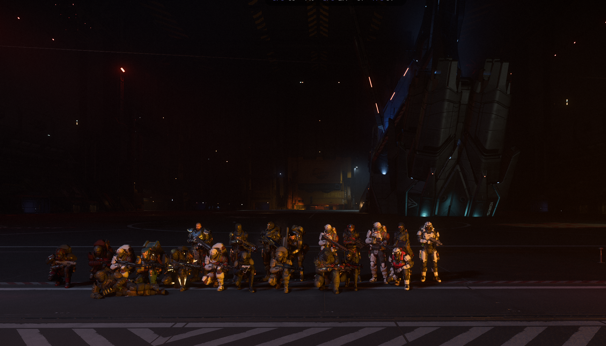 Capital ship with escort formation